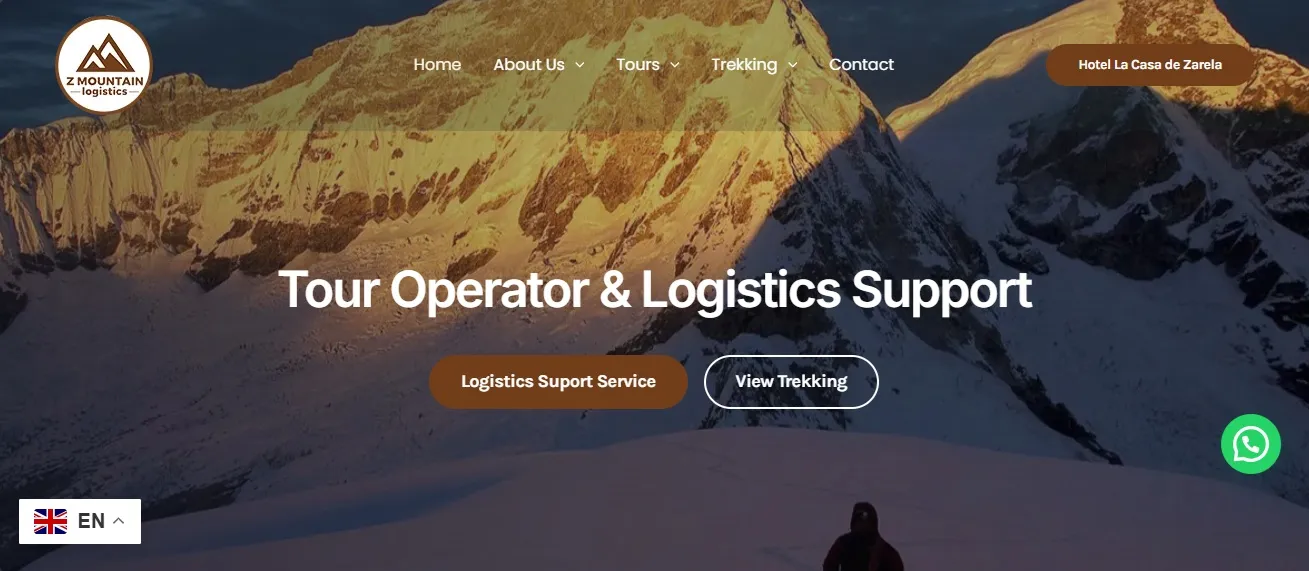 Servicio de Pagina web para el cliente Z Mountain Logistics